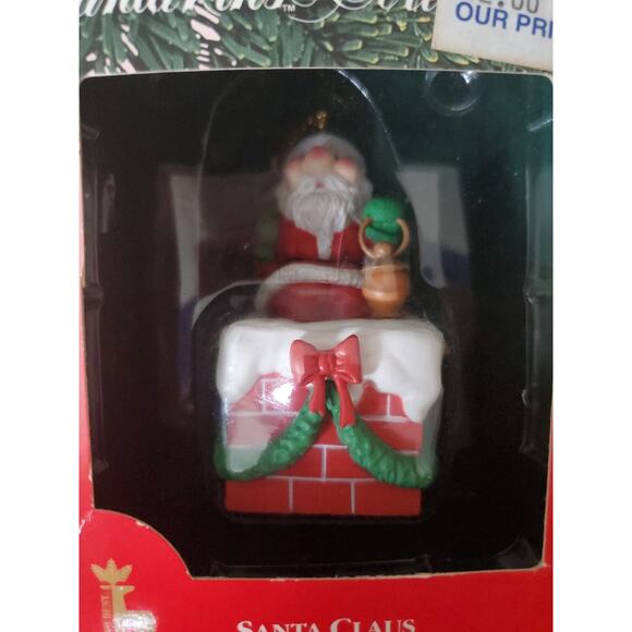 Lot Of 2 🎄 1991 Santakins Christmas Ornaments Santa Claus & Baldy New 🎅 - Picture 2 of 8
